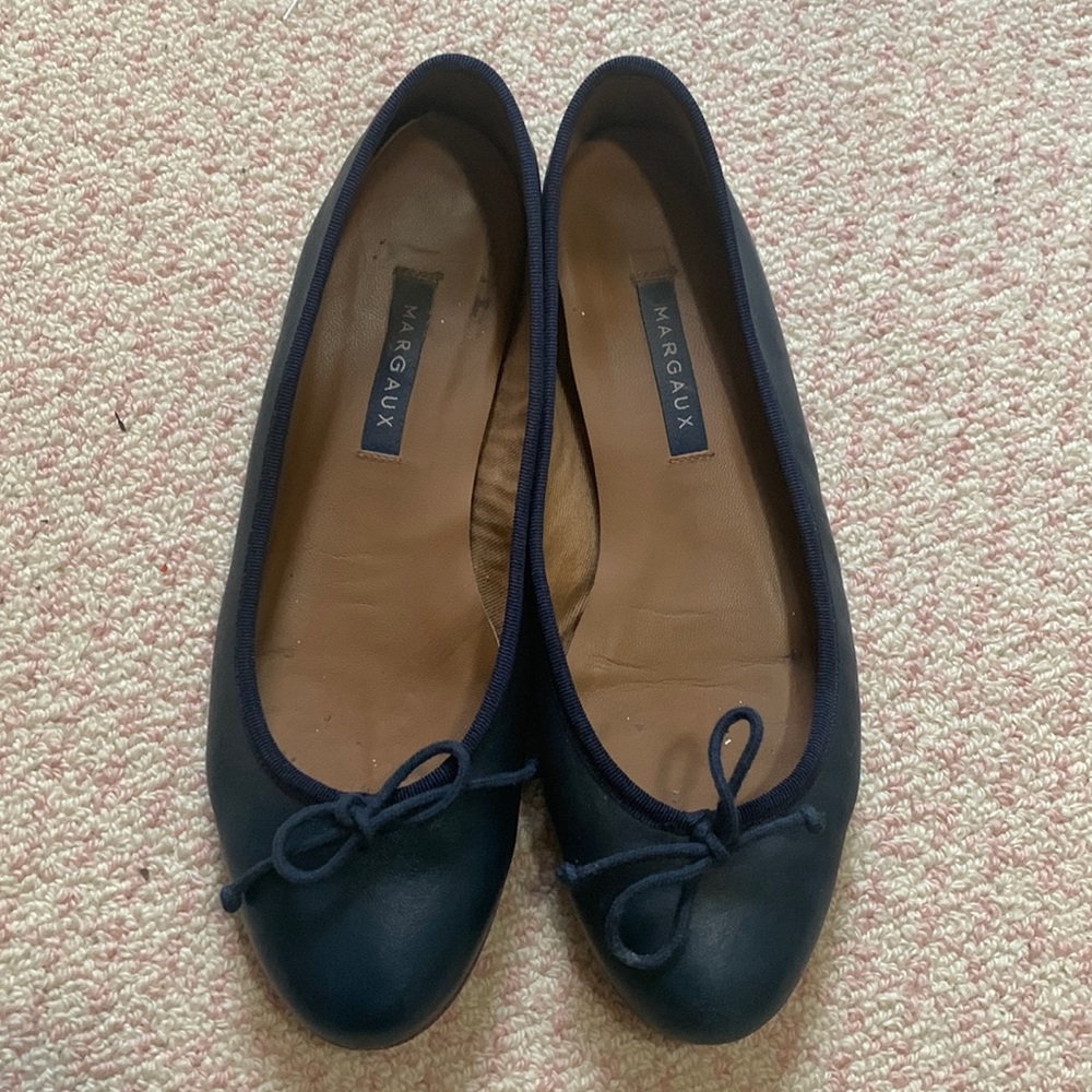 Margaux Navy Demi Flats Size 37